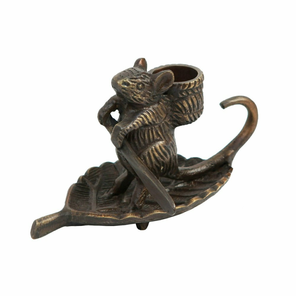 Intrepid Mouse Candle Holder | Plow & Hearth