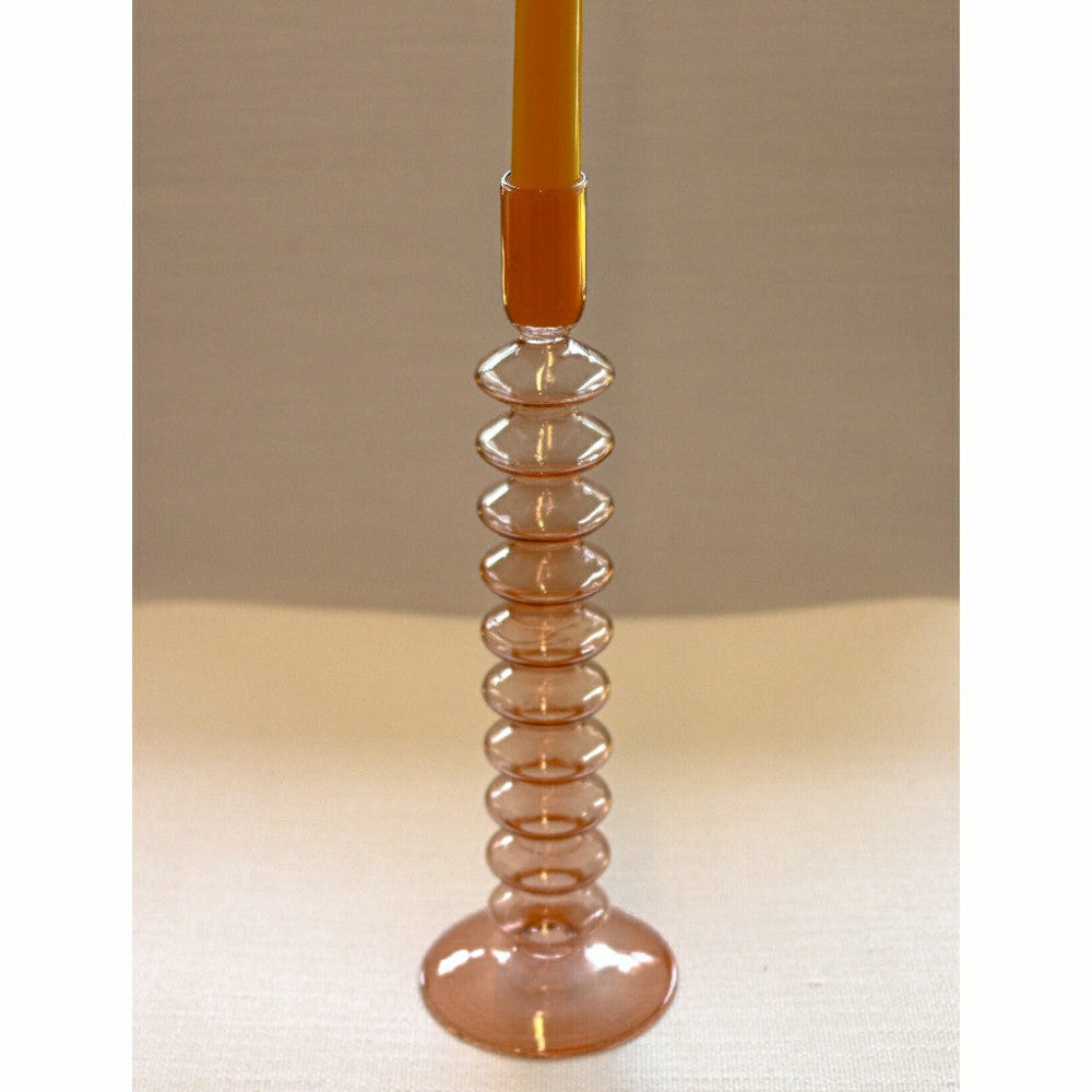 Coraline Peach Candle Holder, Set of 2 | Plow & Hearth