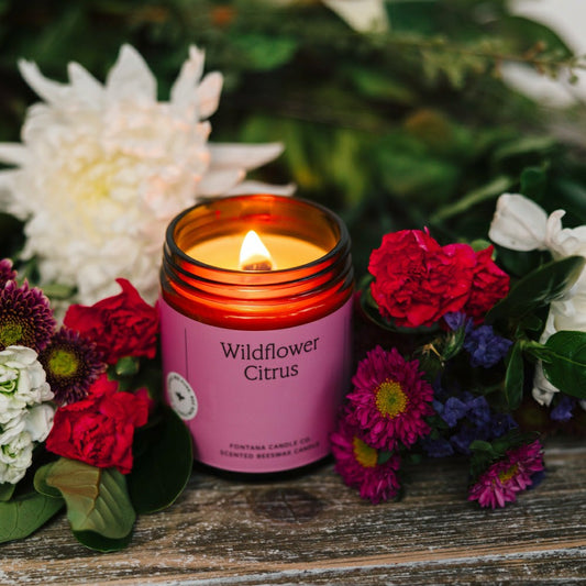 Wildflower Citrus Jar Candle | Plow & Hearth