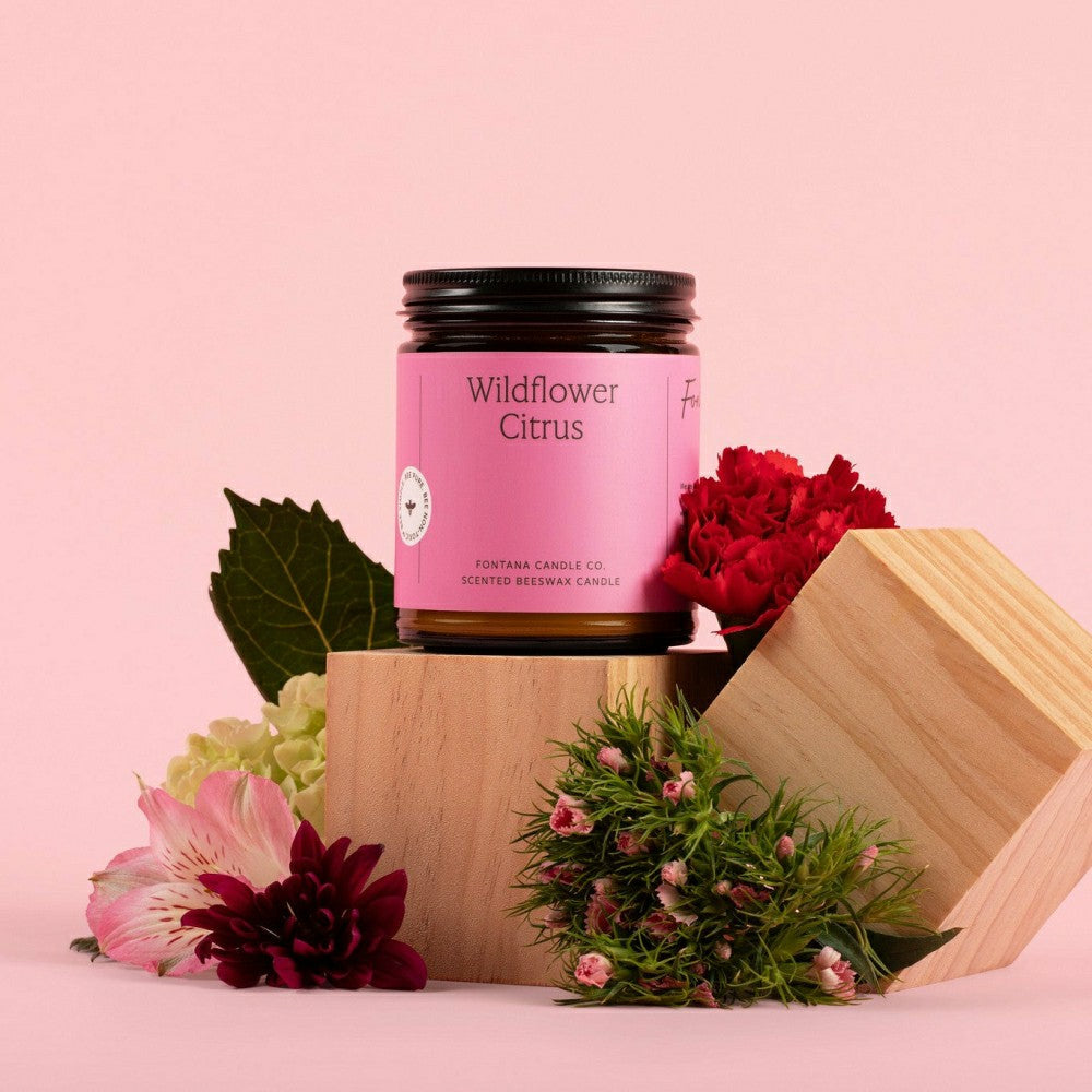 Wildflower Citrus Jar Candle | Plow & Hearth