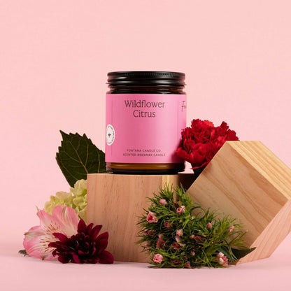 Wildflower Citrus Jar Candle | Plow & Hearth