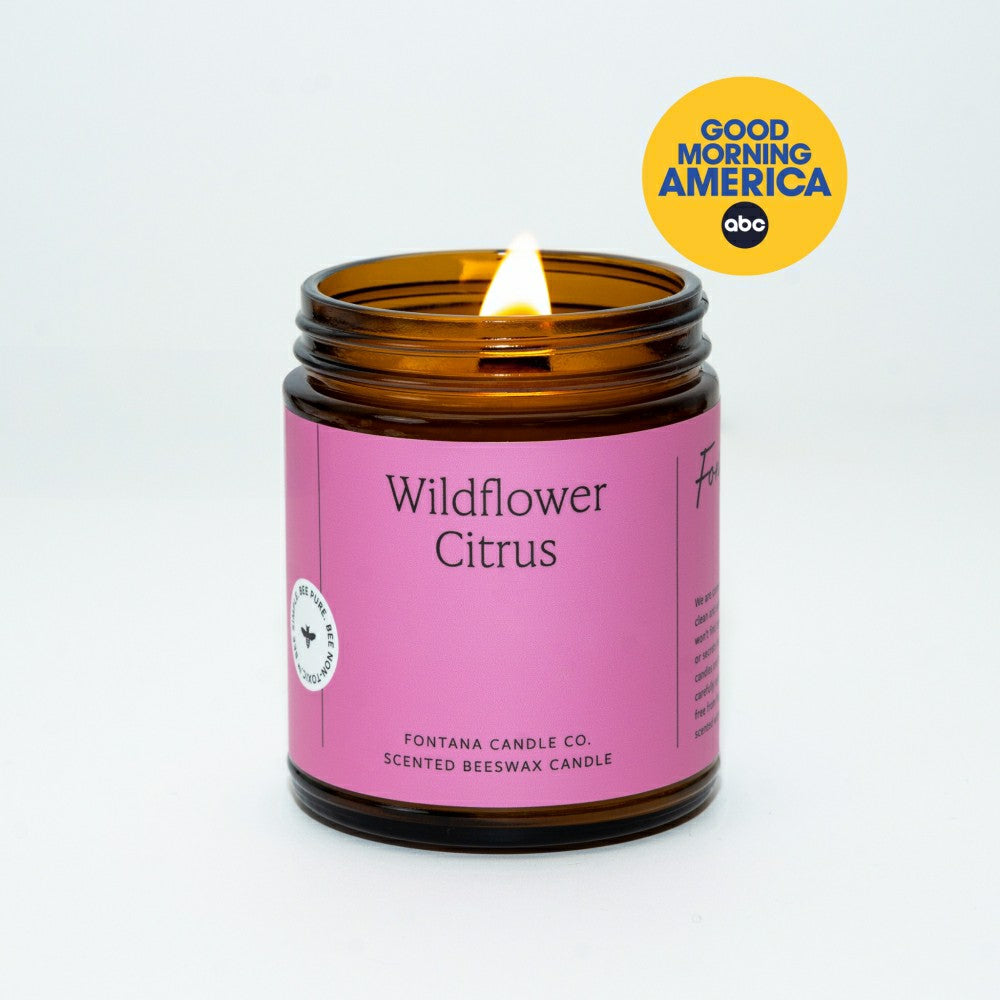 Wildflower Citrus Jar Candle | Plow & Hearth