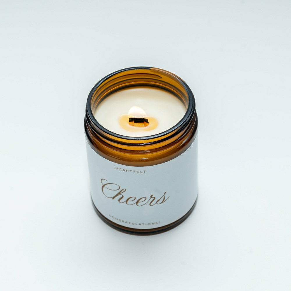Cheers! Congratulations Jar Candle | Plow & Hearth