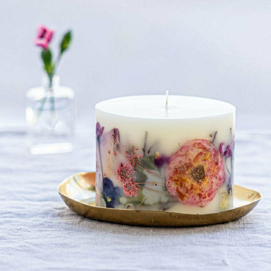 Petite Botanical Candle - Blushing Rosewood | Plow & Hearth