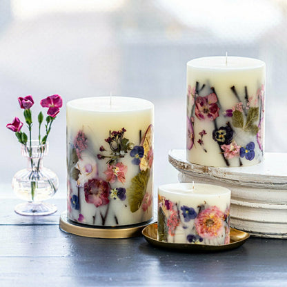 Petite Botanical Candle - Blushing Rosewood | Plow & Hearth