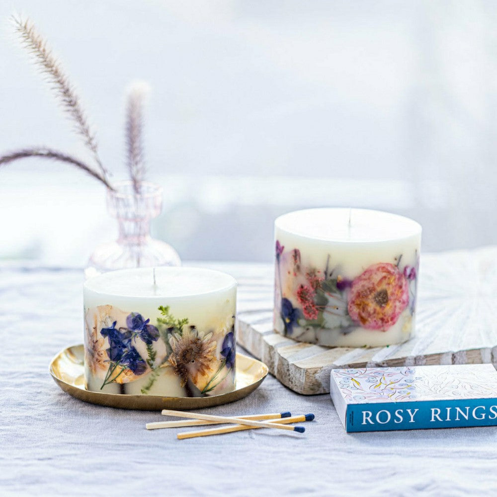 Petite Botanical Candle - Blushing Rosewood | Plow & Hearth