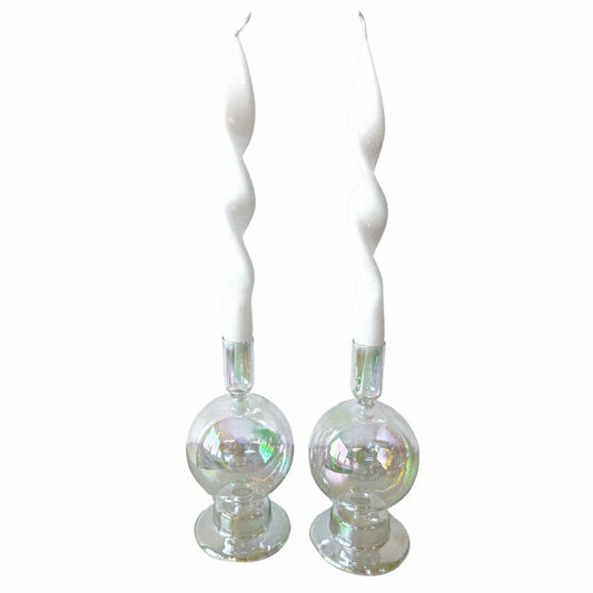 Set of 2 Rainbow Prism Bauble Candle Holders | Plow & Hearth