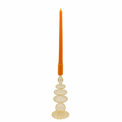 24 Extra Tall Warm Pumpkin Spice Taper Candle - 6 Packs of 4 | Plow & Hearth