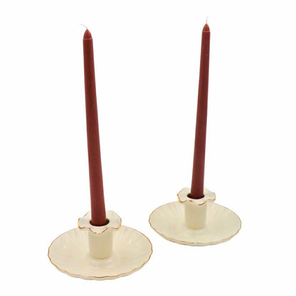 24 Extra Tall Cocoa Truffle Delight Taper Candle | Plow & Hearth