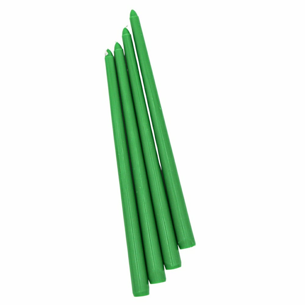 24 Extra Tall Grass Green Taper Candle - 6 Packs of 4 | Plow & Hearth