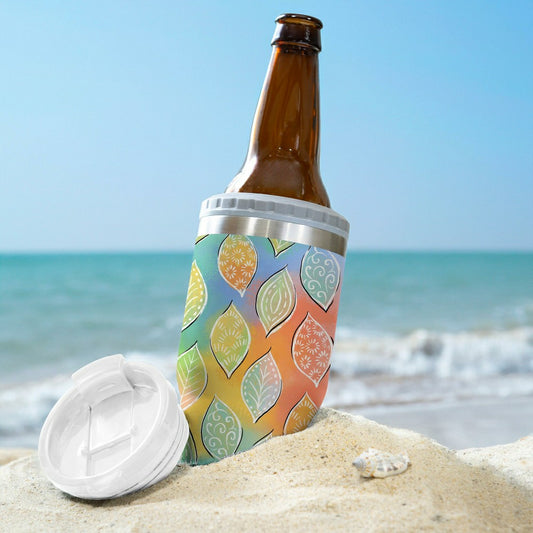 Whimsy Nature Stainless Steel Quatre Chiller with Silicone Cap and Tum | Plow & Hearth