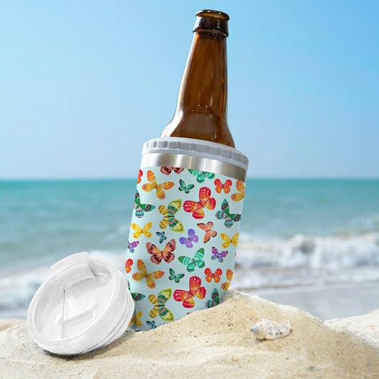 Butterfly Toile Stainless Steel Quatre Chiller Silicone Cap and Tumble | Plow & Hearth