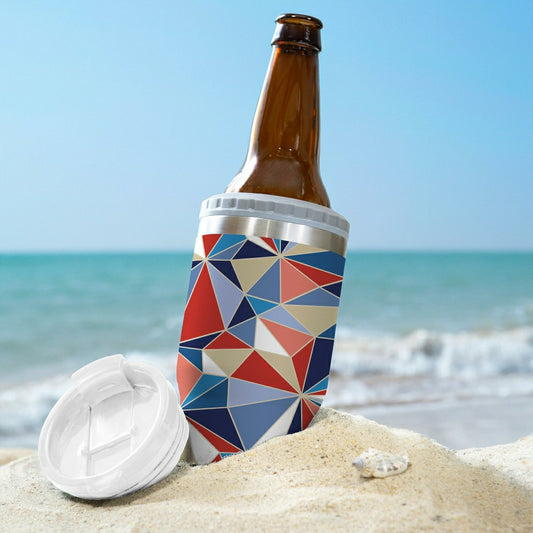 Triangles Stainless Steel Quatre Chiller with Silicone Cap and Tumbler | Plow & Hearth