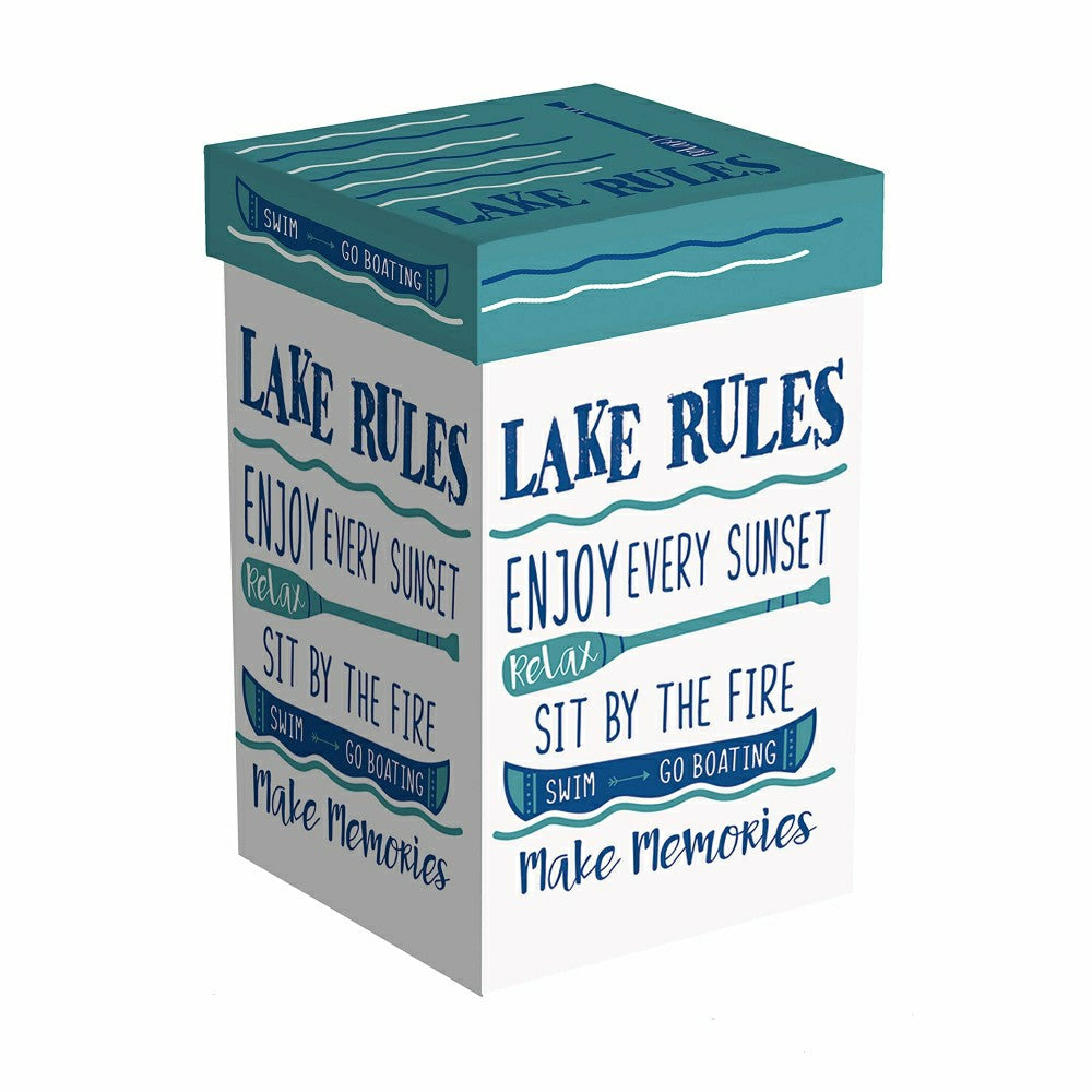 Ceramic Travel Cup, 17 OZ. ,w/box Lid, Lake Rules | Plow & Hearth