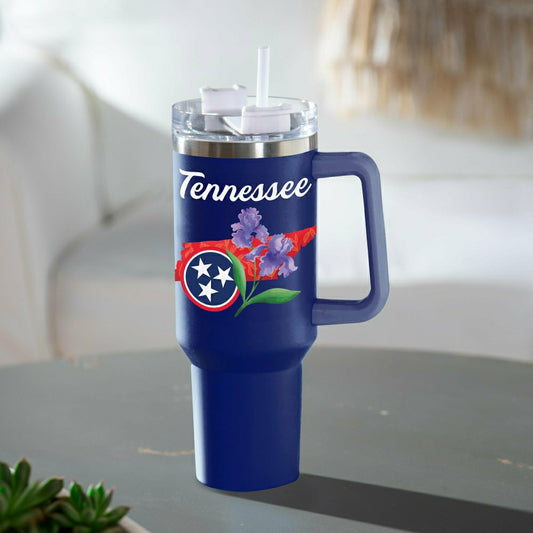 Double Wall Stainless Steel Canyon Cup w/ Straw, 40oz, Gift Box | Plow & Hearth