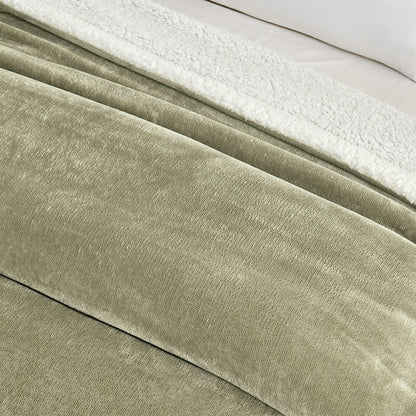 Velvet Plush Sherpa Luxury Bed Blanket - Kinsley Collection | Plow & Hearth