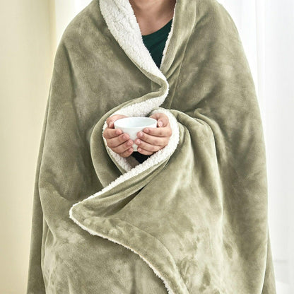 Velvet Plush Sherpa Luxury Bed Blanket - Kinsley Collection | Plow & Hearth