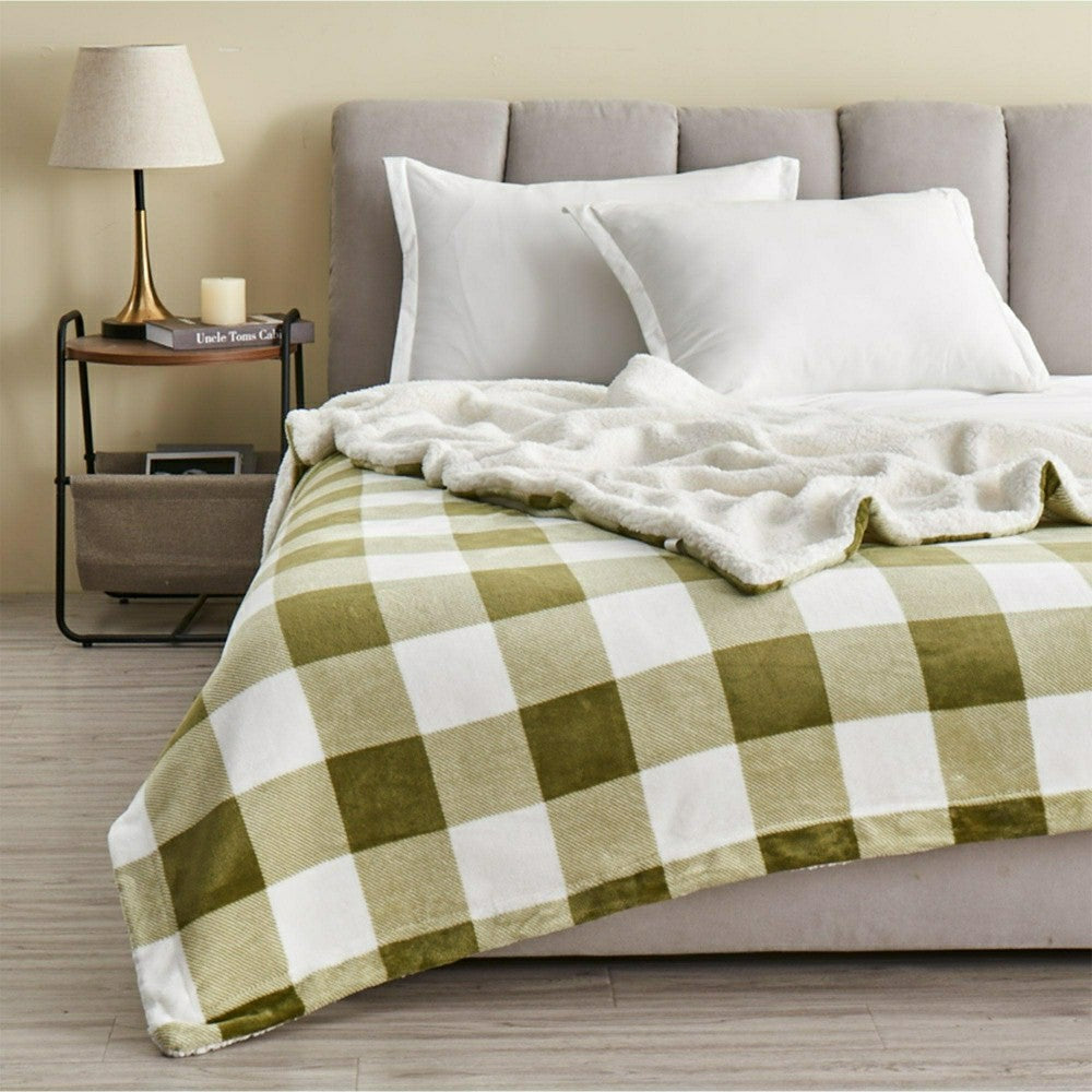 Velvet Plush Sherpa Luxury Bed Blanket - Kinsley Collection | Plow & Hearth