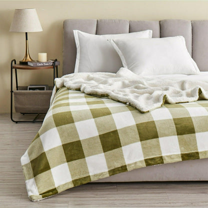 Velvet Plush Sherpa Luxury Bed Blanket - Kinsley Collection | Plow & Hearth