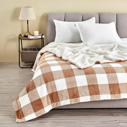 Velvet Plush Sherpa Luxury Bed Blanket - Kinsley Collection | Plow & Hearth