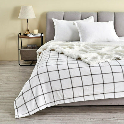 Velvet Plush Sherpa Luxury Bed Blanket - Kinsley Collection | Plow & Hearth