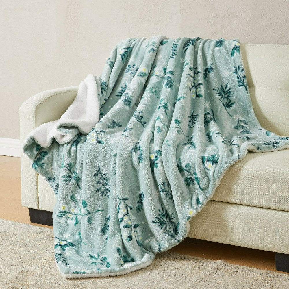Velvet Plush Sherpa Luxury Bed Blanket - Kinsley Collection | Plow & Hearth
