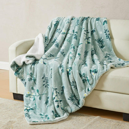 Velvet Plush Sherpa Luxury Bed Blanket - Kinsley Collection | Plow & Hearth