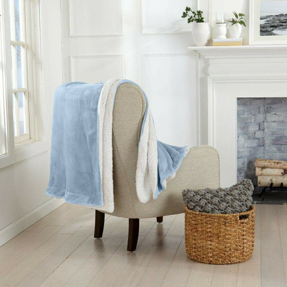 Velvet Plush Sherpa Luxury Bed Blanket - Kinsley Collection | Plow & Hearth