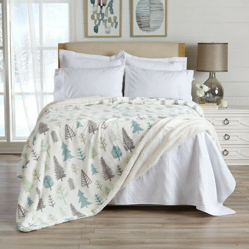 Velvet Plush Sherpa Luxury Bed Blanket - Kinsley Collection | Plow & Hearth