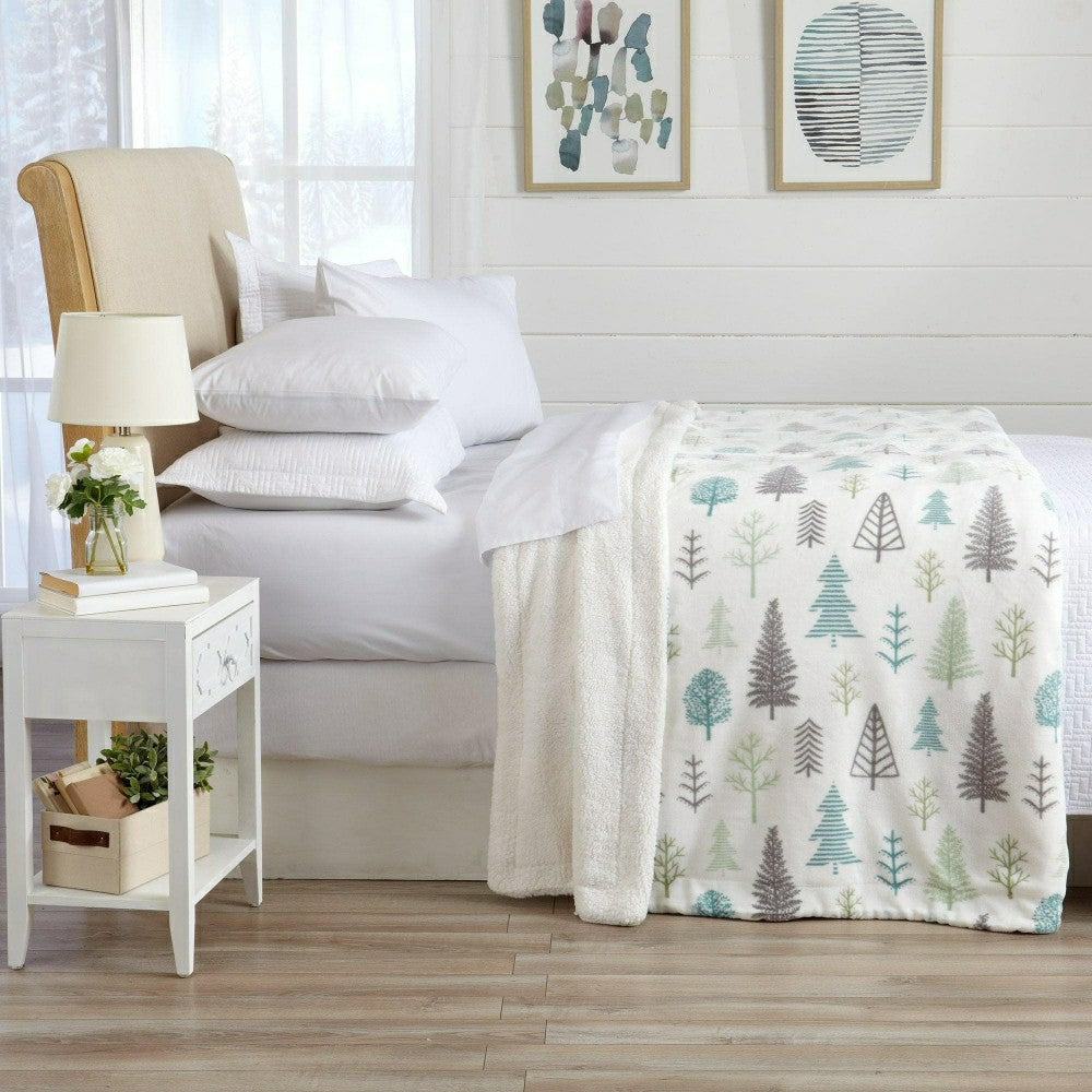 Velvet Plush Sherpa Luxury Bed Blanket - Kinsley Collection | Plow & Hearth