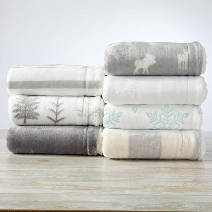 Velvet Plush Sherpa Luxury Bed Blanket - Kinsley Collection | Plow & Hearth