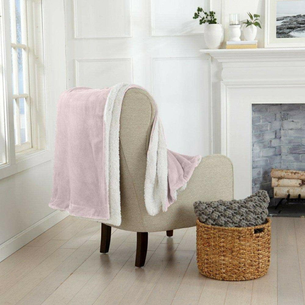 Velvet Plush Sherpa Luxury Bed Blanket - Kinsley Collection | Plow & Hearth