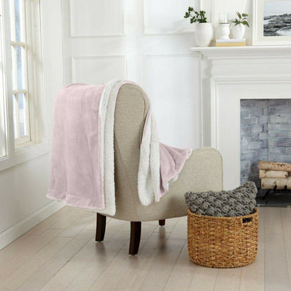 Velvet Plush Sherpa Luxury Bed Blanket - Kinsley Collection | Plow & Hearth