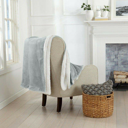 Velvet Plush Sherpa Luxury Bed Blanket - Kinsley Collection | Plow & Hearth