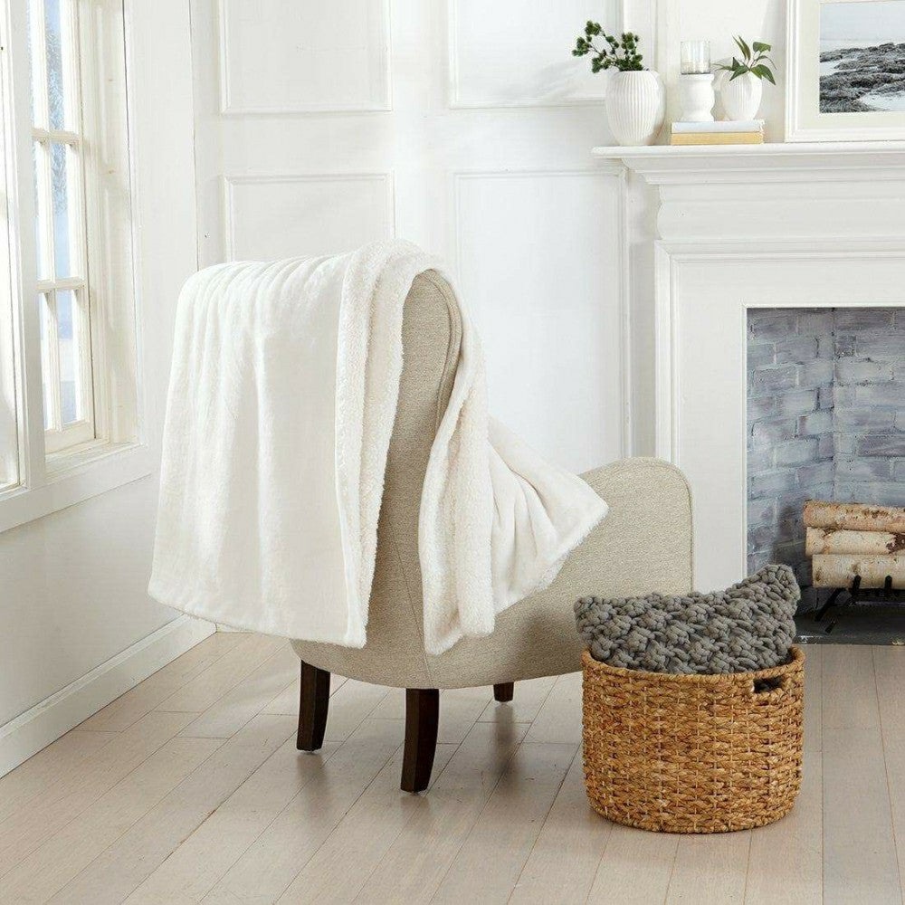Velvet Plush Sherpa Luxury Bed Blanket - Kinsley Collection | Plow & Hearth