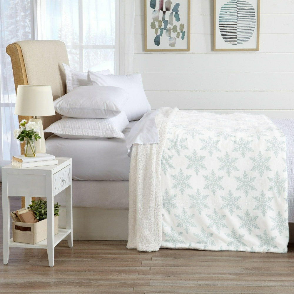 Velvet Plush Sherpa Luxury Bed Blanket - Kinsley Collection | Plow & Hearth