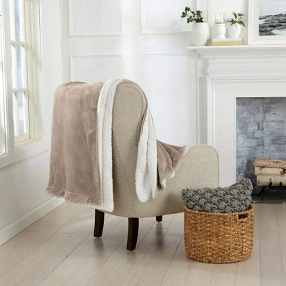 Velvet Plush Sherpa Luxury Bed Blanket - Kinsley Collection | Plow & Hearth