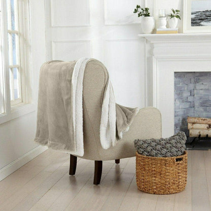 Velvet Plush Sherpa Luxury Bed Blanket - Kinsley Collection | Plow & Hearth