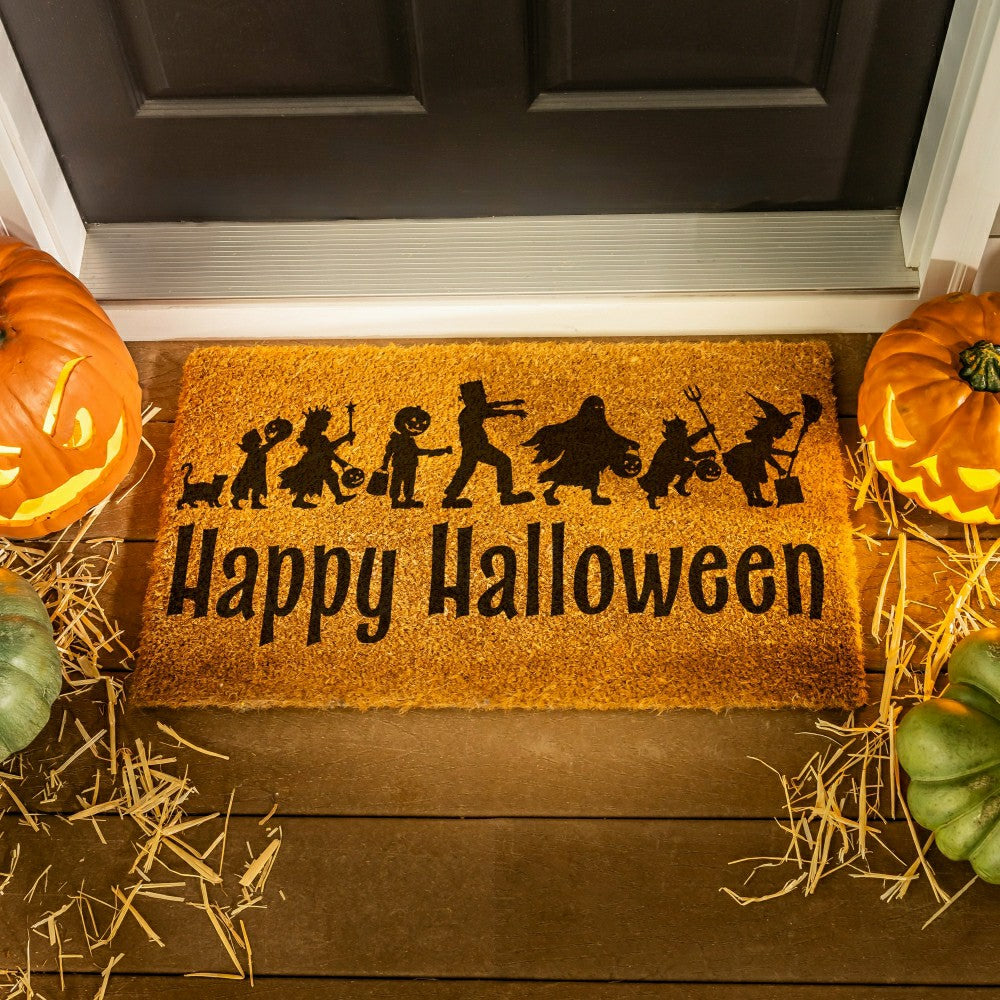 HALLOWEEN Coir Mat, "Happy Halloween",28"x16" | Plow & Hearth