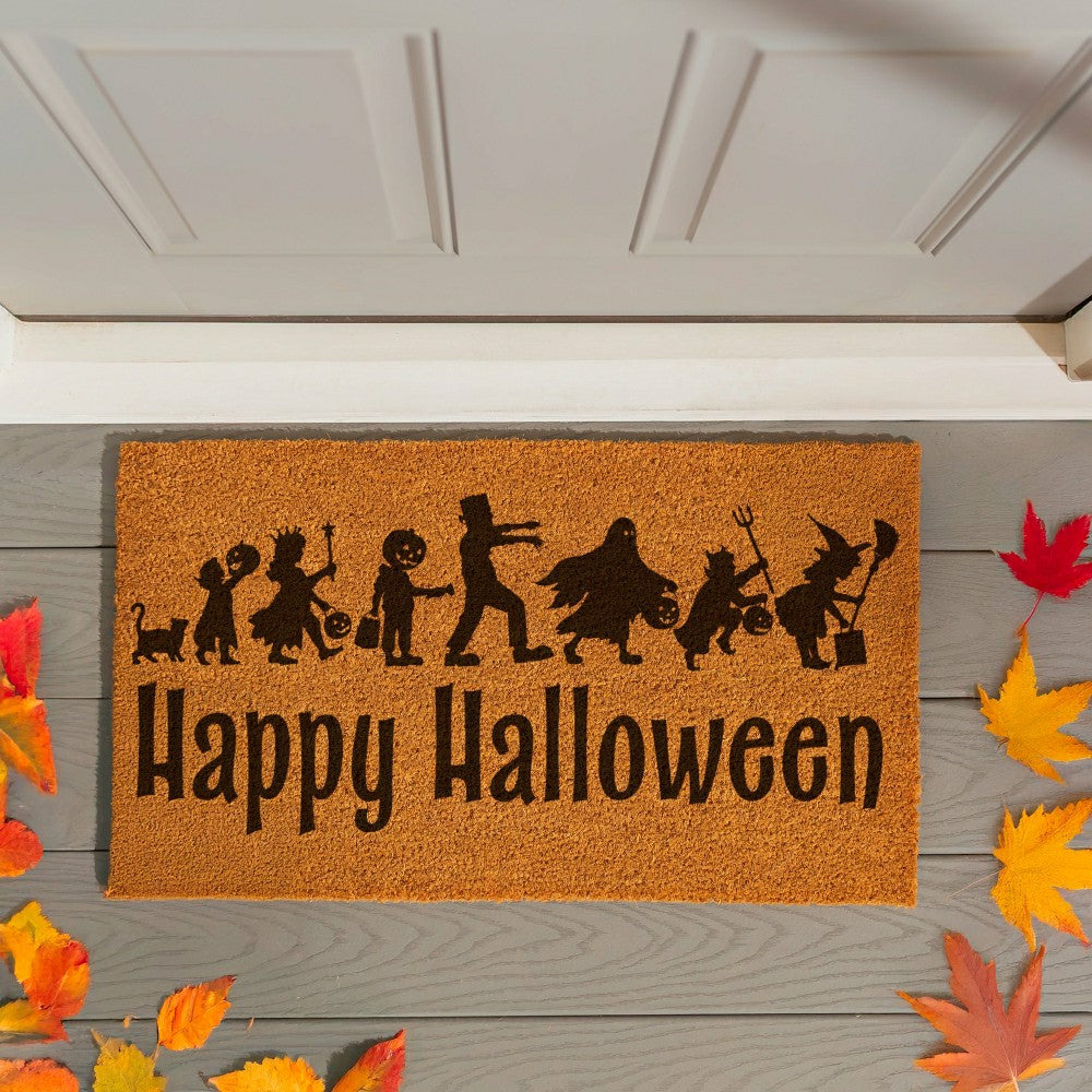 HALLOWEEN Coir Mat, "Happy Halloween",28"x16" | Plow & Hearth