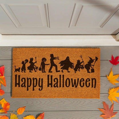 HALLOWEEN Coir Mat, "Happy Halloween",28"x16" | Plow & Hearth