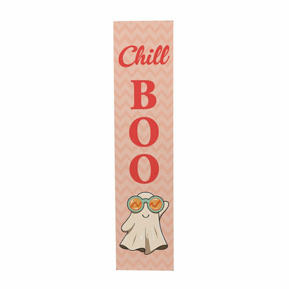 Summerween Porch Leaner, Ghostly "Chill Boo", 46"H | Plow & Hearth
