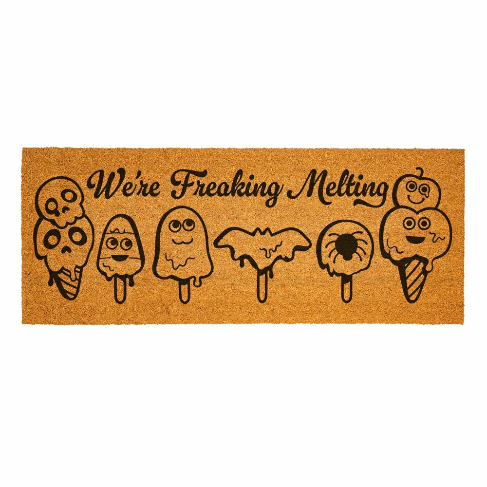 Summerween We're Freaking Coir Mat, 60"x24" | Plow & Hearth