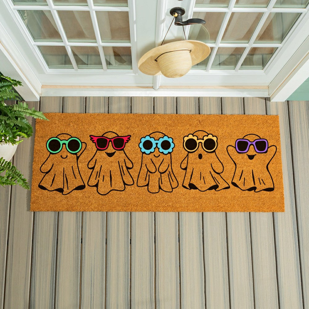 Summerween Creep it Real Coir Mat, 60"x24" | Plow & Hearth