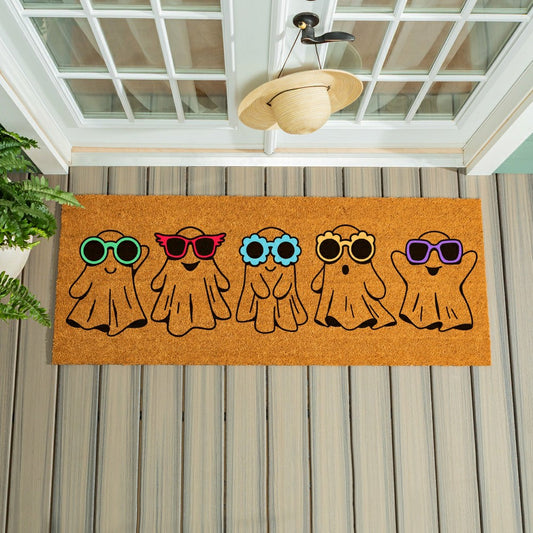 Summerween Creep it Real Coir Mat, 60"x24" | Plow & Hearth