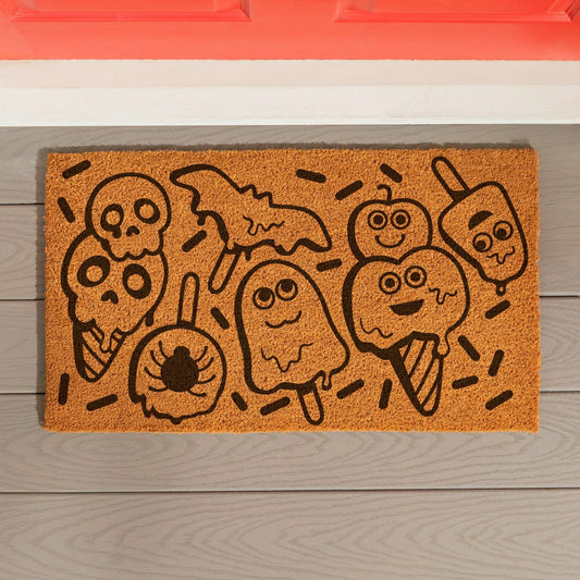 Summerween I scream for Icecream Coir Mat, 28"x16" | Plow & Hearth