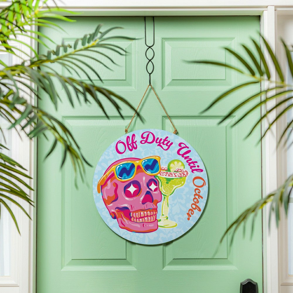 Summerween Off Duty, 18" Door Décor | Plow & Hearth