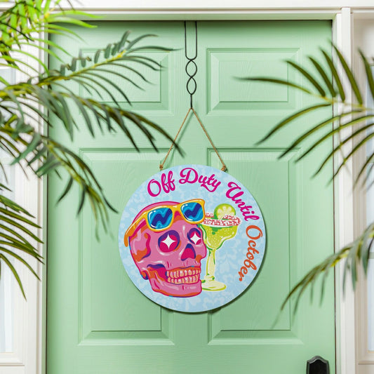 Summerween Off Duty, 18" Door Décor | Plow & Hearth