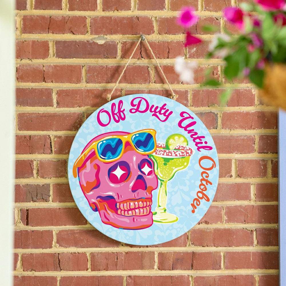 Summerween Off Duty, 18" Door Décor | Plow & Hearth