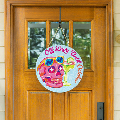 Summerween Off Duty, 18" Door Décor | Plow & Hearth
